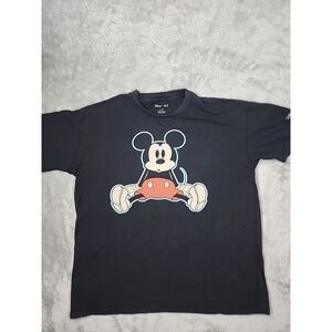 Disney x AE American Eagle Mickey Mouse Shirt Mens Small Black Super‎ Soft